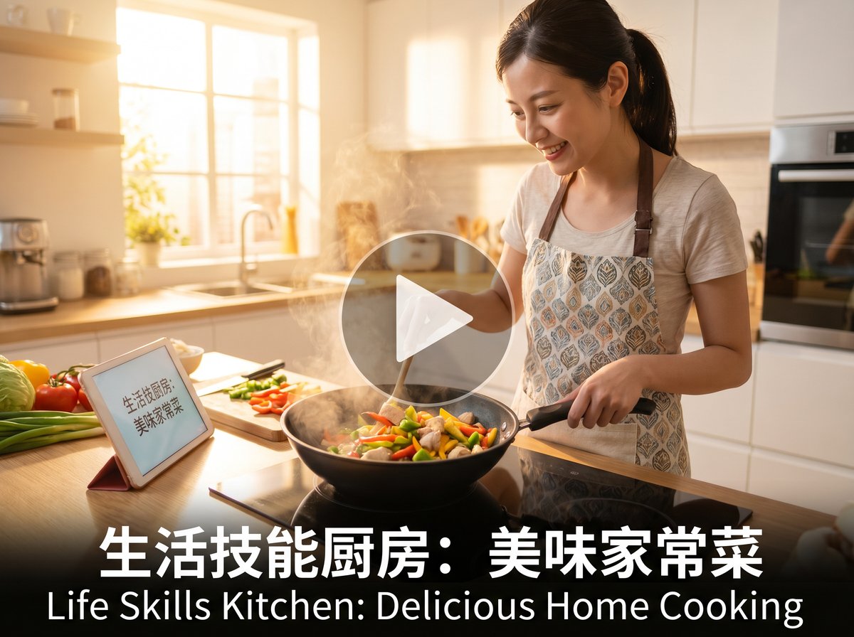 蘑菇视频生活技能视频教程-美食烹饪视频演示